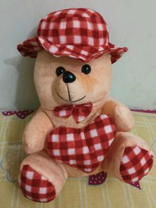 Cute Checkered Teddy Bear