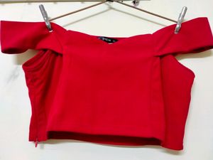 🍒 Hot Red Off Shoulder top 🔥