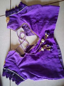 Woman stylish Lavender Floral saree