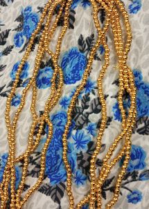 Golden Big And Medium Metal Beads