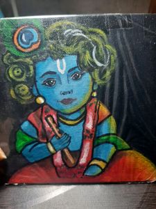 Cute Baal Krishna Painting