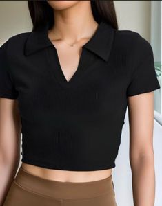 Chic Black Crop Top