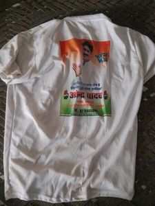 White Printed Men's Shirt