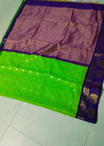 Multi Colour Cotton Blend Saree