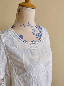 White Lace Crochet Top