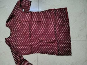 Elegant Maroon Kurta Short 42,44size