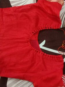 Red Readymade Blouse