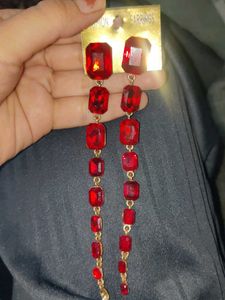 Red Fashion Earrings
