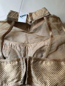 Gold High Neck Blouse