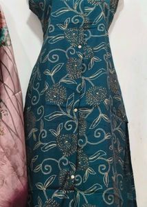 Floral Printed Kurti Set