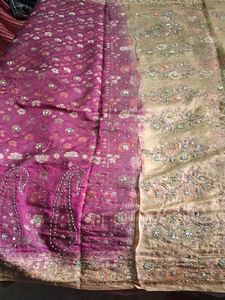 Benarasi Saree With Full Hand Embroidery Worh