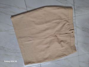 Biege Mini Skirt