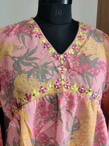 Floral Print Kurta