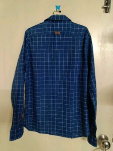 Check Blue Shirt For Men