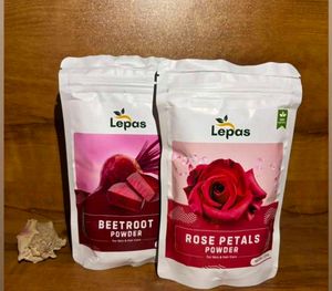 beetroot and rose petals powder face mask