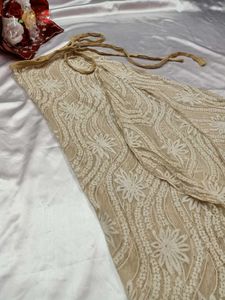 Beige Wrap Around Beach Wear Skirt🏖️