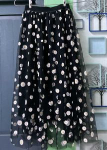 Daisy Print Tulle Skirt