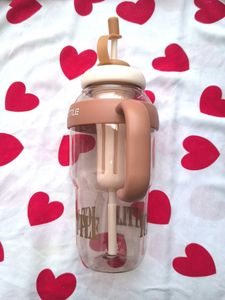 Ice Bottle with Straw