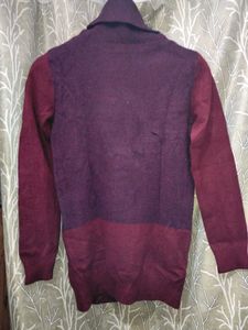 Colorblock Turtleneck Sweater