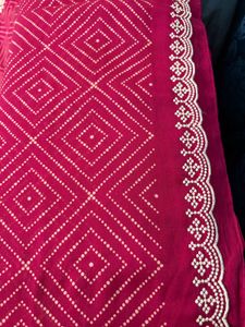 Beautiful pink saree with blouse