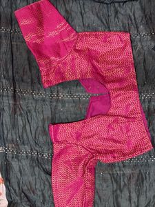 Pink &amp; Gold Patterned Blouse