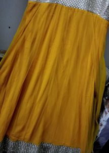 Elegant Yellow and Gold Anarkali
