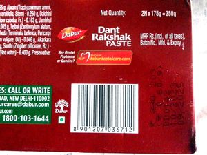 Free Delivery New Dabur Dant Rakshak Ayurvedic