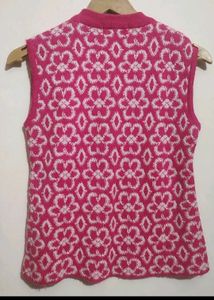 Rose Color Winter Sweater For 8-9 Year Girl