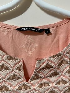 Coral Butter Pink Kurtha