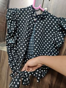 Polka Dot Crop Top