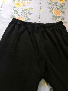 Woolen Leggings Black