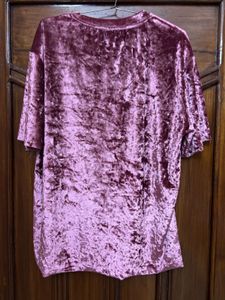 Velvet Purple Top Loose Fit