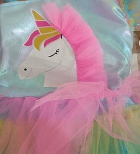 Rainbow Unicorn Tulle Dress