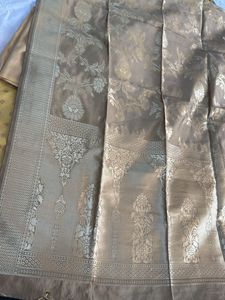 Premium banarasi mustard and golden suit set