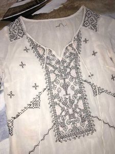 Embroidered Peasant Top