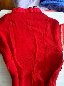 Hand EMBROIDERED RED kurti
