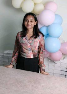 Patterned Top , cropped shirt