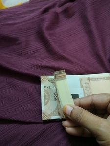 Original 10 Rupees Fresh Note Section