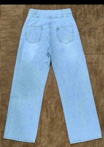 Floral Embroidered Wide Leg Jeans