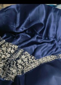 Blue Leghga Semi Stitched