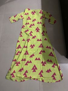 Lime Green High-Low Dress
