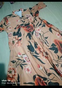 Floral Wrap Maxi Dress