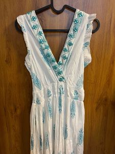 White Embroidered Dress