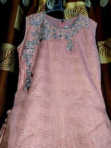 Elegant Pink Layered Dress