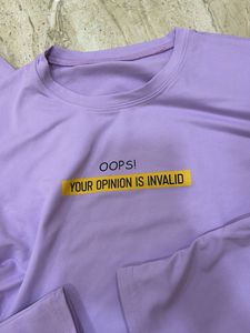 Cute Lilac Graphic Tee minion back