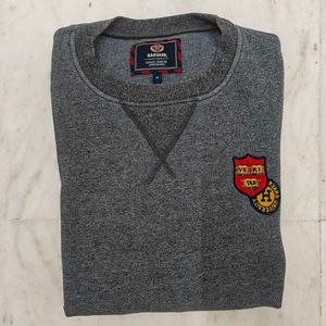 Grey Embroidered Sweatshirt