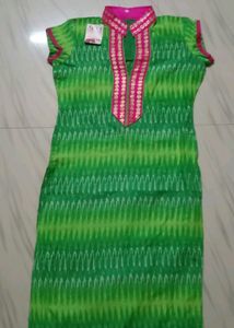 Parrot Green Colour Kurti