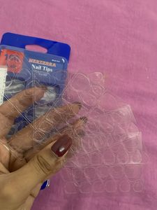 Fake Nails With Glue Stickers