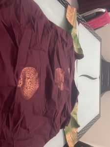 Brown With Copper Zari Kurta
