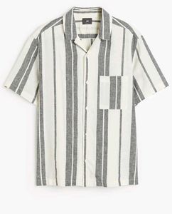 H&M Regular Fit Linen Blend Shirt